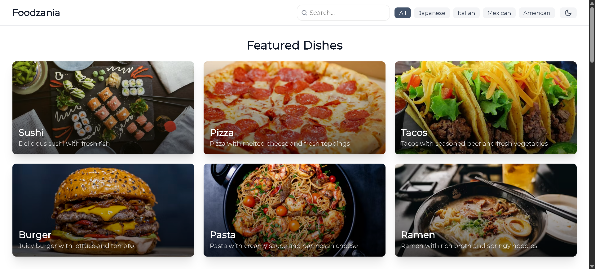 Foodzania (UI/UX)
