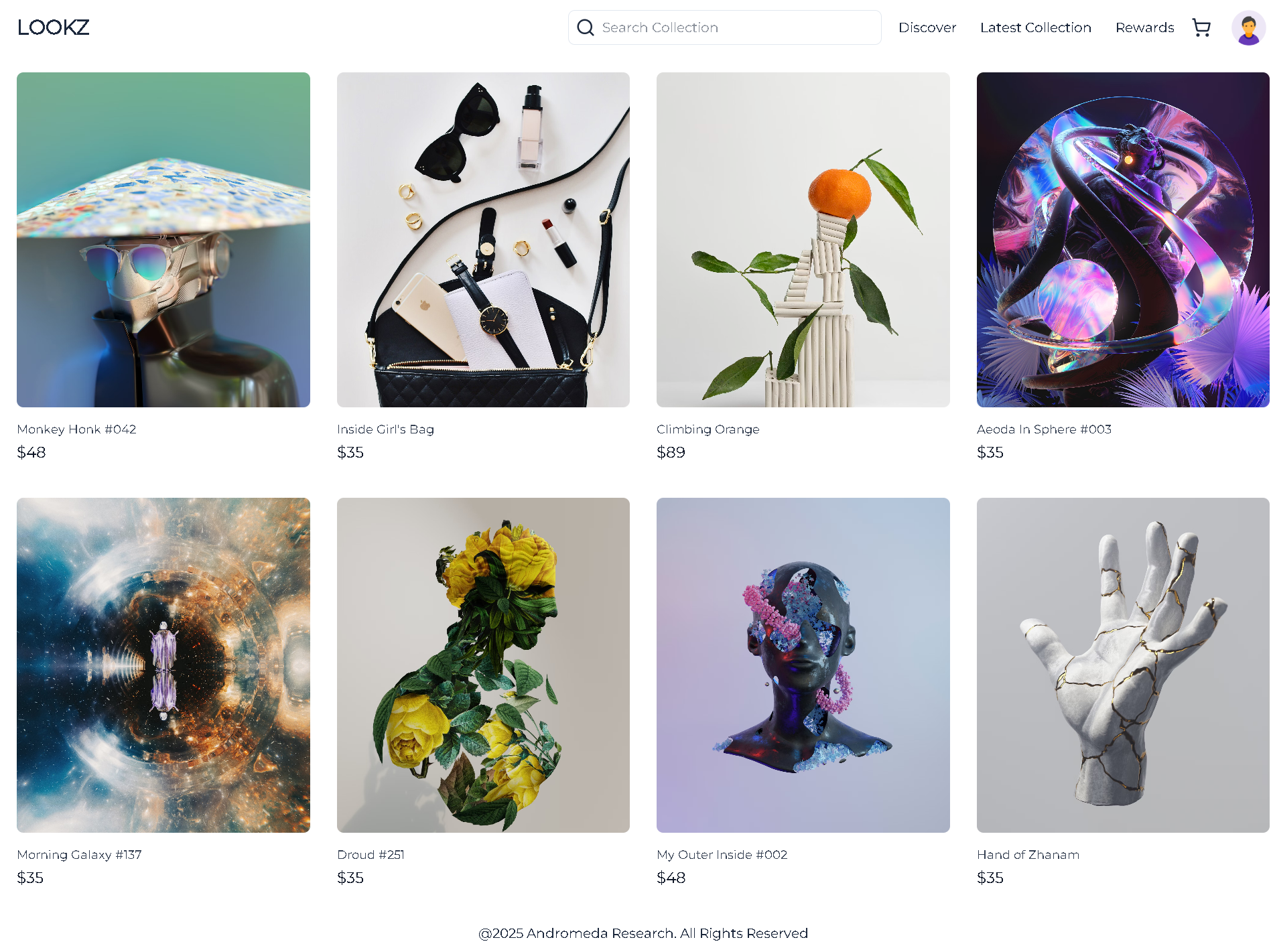 LOOKZ NFT Marketplace (UI/UX)